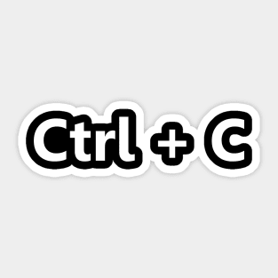 ctrl + c special Sticker